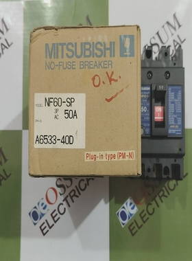 MITSUBISHINF60-SPCIRCUITBREAKER50A220VAC10KAFREEFAS