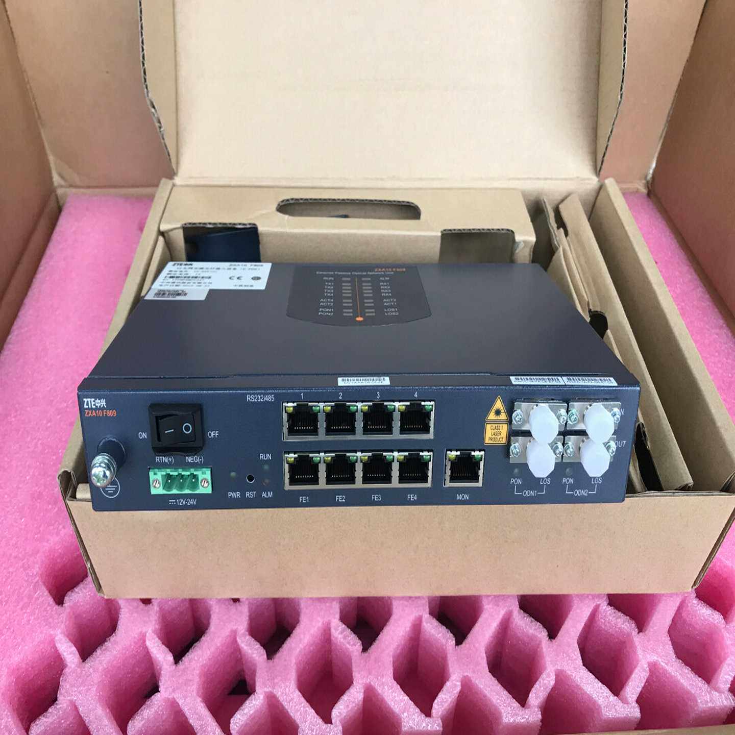 中兴F809 内置分光 直流电源 电力工业级ONU版本:内置