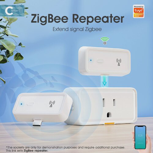 涂鸦zigbee中继器新款全屋网络覆盖信号增强放大器家用无线穿墙
