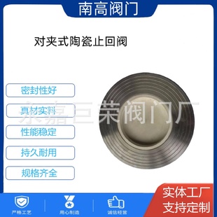 不锈钢常温单向规格齐全型号H74TC 陶瓷对夹止回阀铸钢