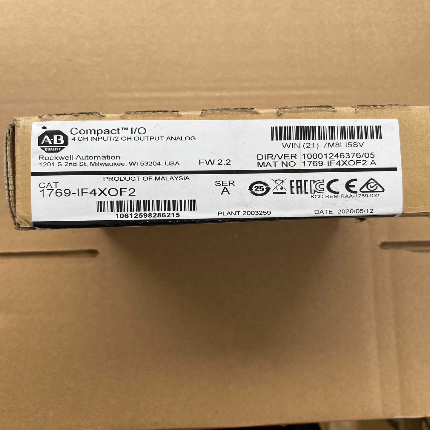 AB罗克韦尔模块，型号1769-IF4XOF2，数量只有一个--议价商品