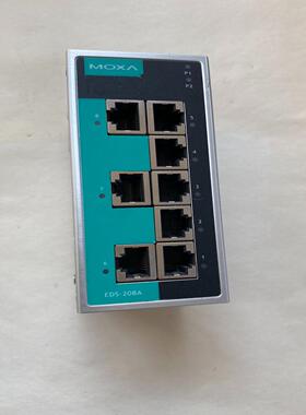 摩沙工业交换机，型号EDS-208A，实物图，成色如，功能包~询价