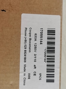 CooperBussmann巴斯曼熔断器170M6144议价