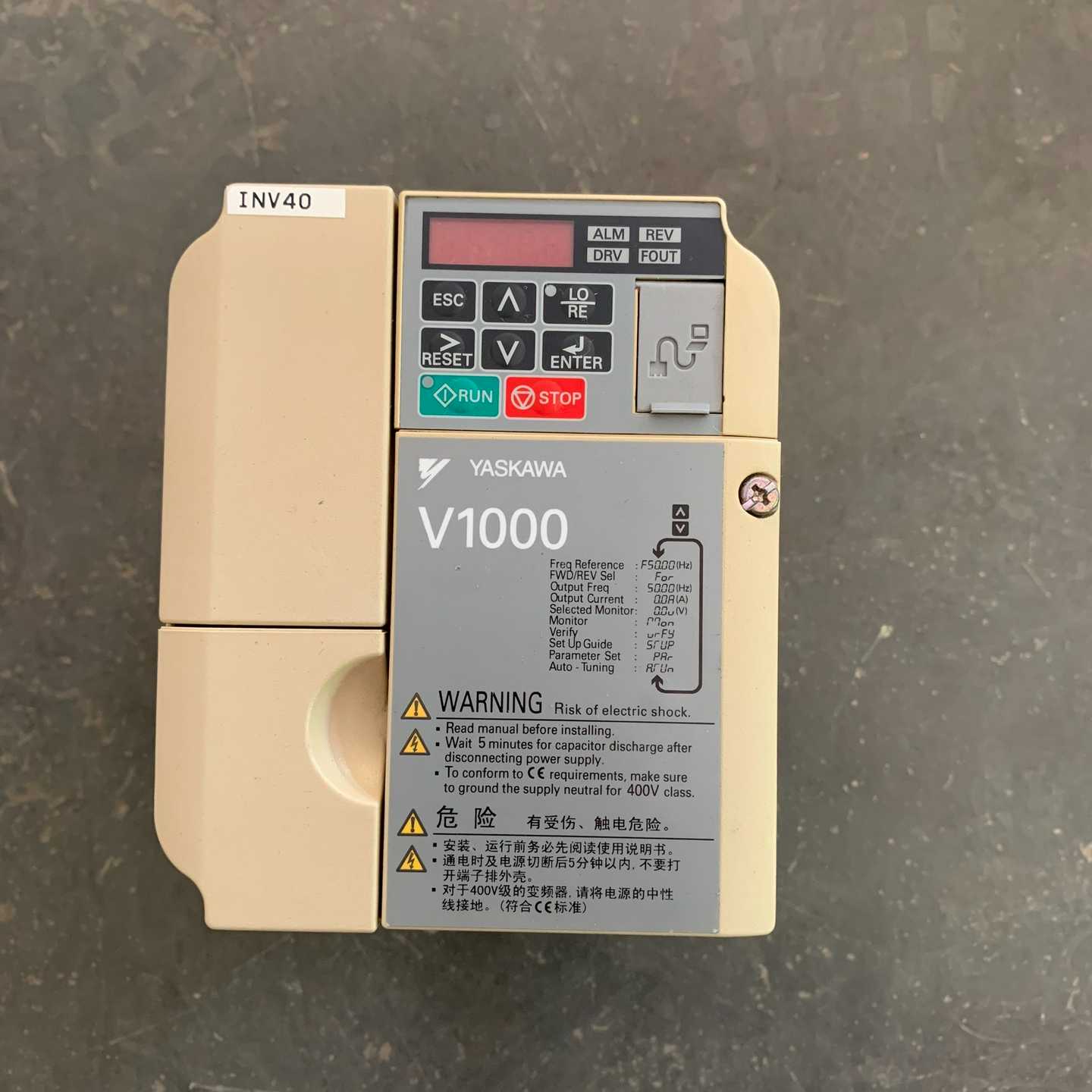 CIMR-VB4A0004BBA安川变频器，成色如图，需询价