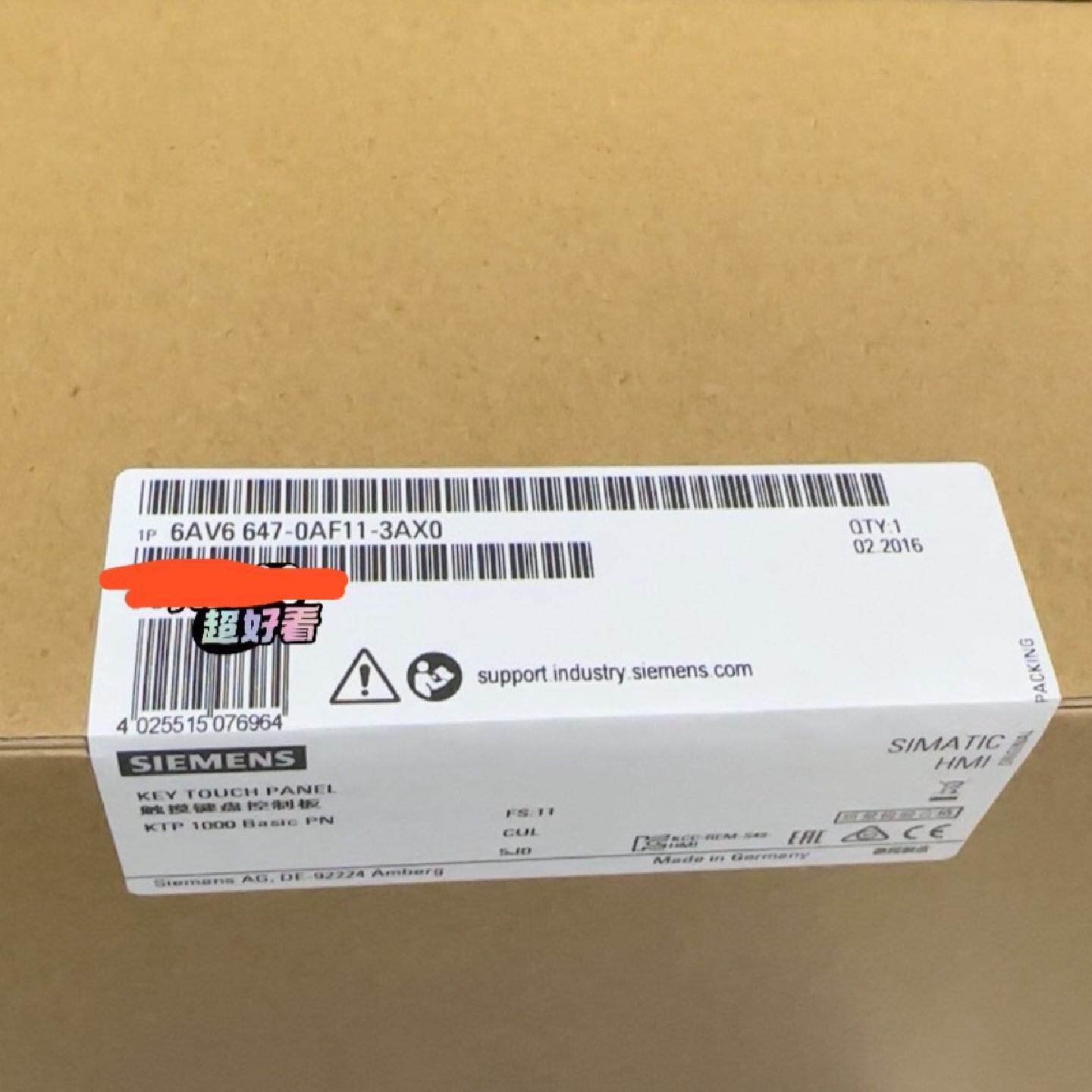 6AV66470AF113AX0西门子触摸屏包装配件齐