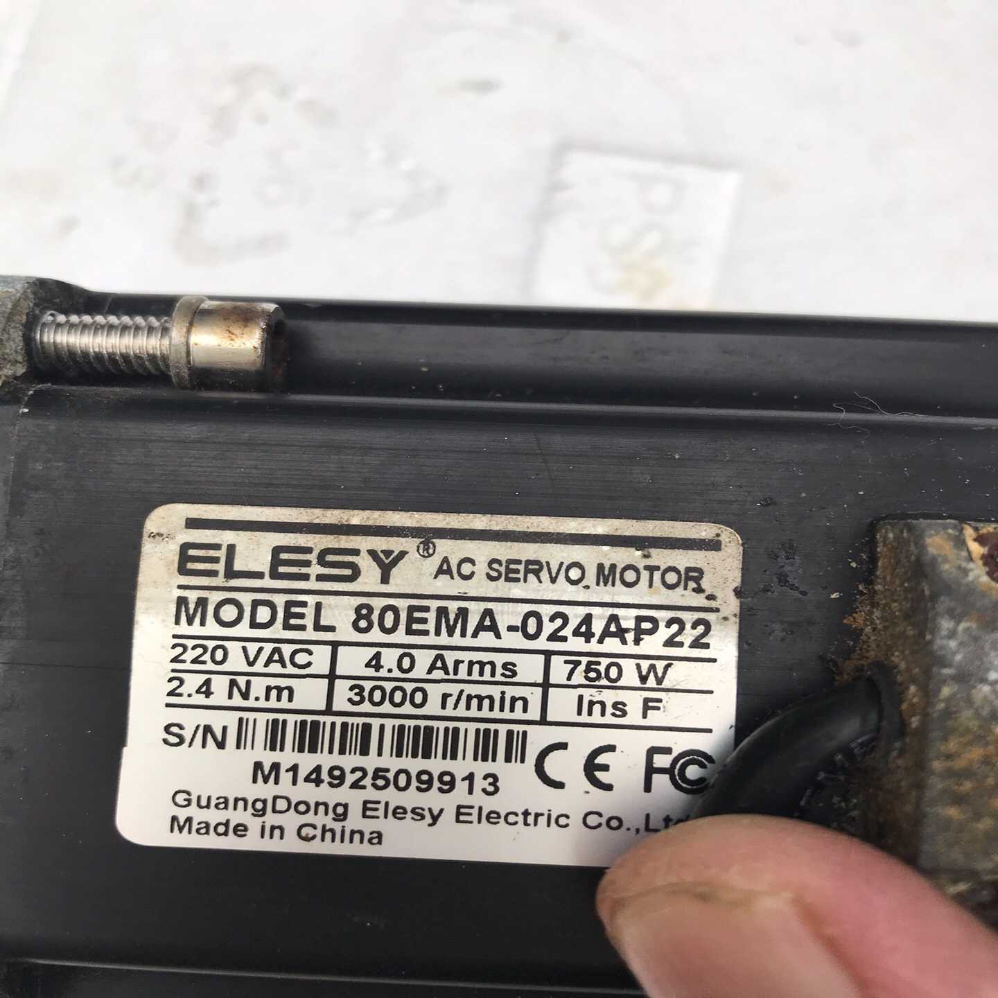 ELESY伊莱斯伺服电机80EMA-024AP22(750W--议价商品