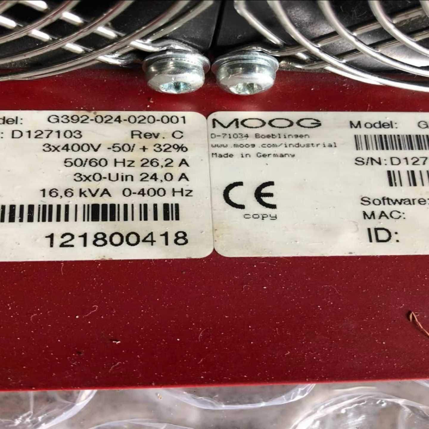 【议价】MOOG穆格伺服驱动器G392-024-020-001