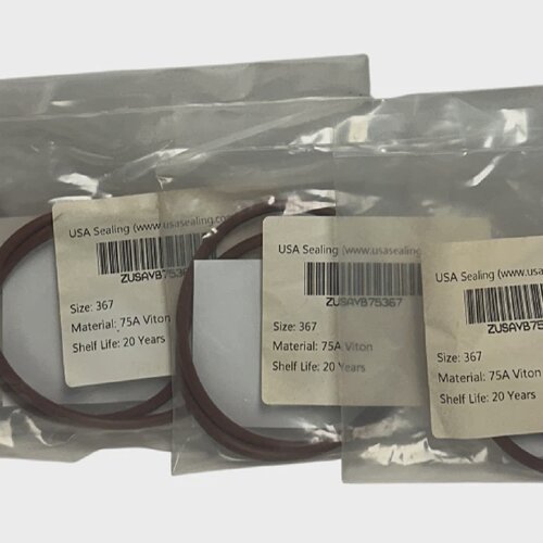 4 USA SEALING ZUSAVB75367 VITON ORINGS DUROMETER 75A SIZE 36
