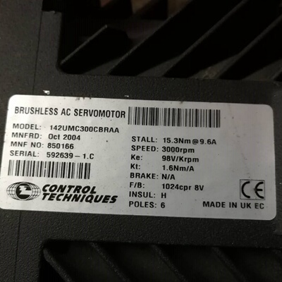 配件CONTROLTECHQUES伺服马达142UMC300CBRAAk议价