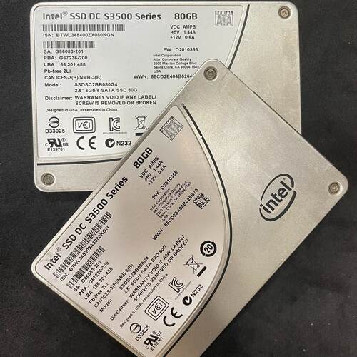 【询价】Intel SSD DC S3500 Series 80G