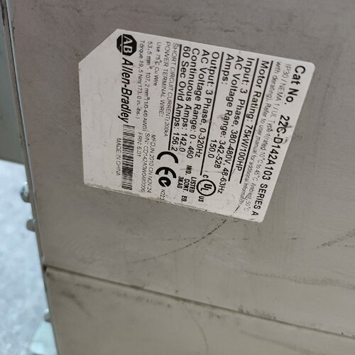询价-罗克韦尔变频22C一D142A10375KW1