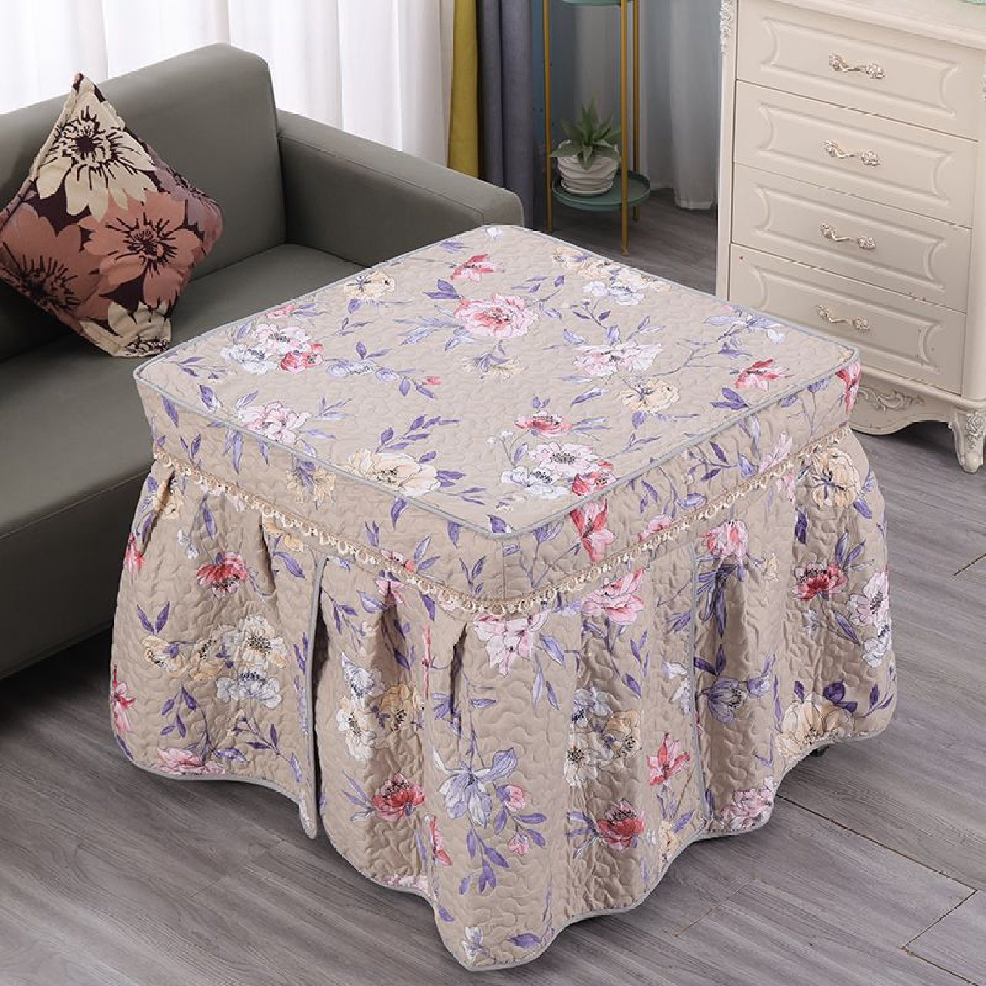 加厚烤火罩电暖炉罩高档加绒茶几桌罩烤火取暖桌被套正长方形定制,居家布艺,烤火罩,淘宝优惠券,粉丝福利购,淘宝优惠卷