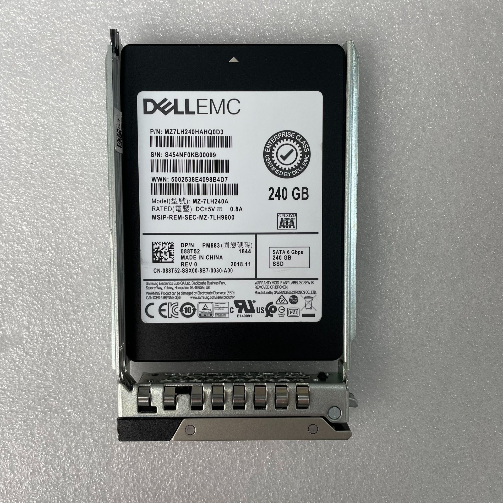 【请询价】088T52 DELLEMC  240G