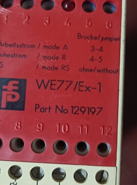 原装拆机倍加福PF隔离式安全栅WE77Ex1现货需