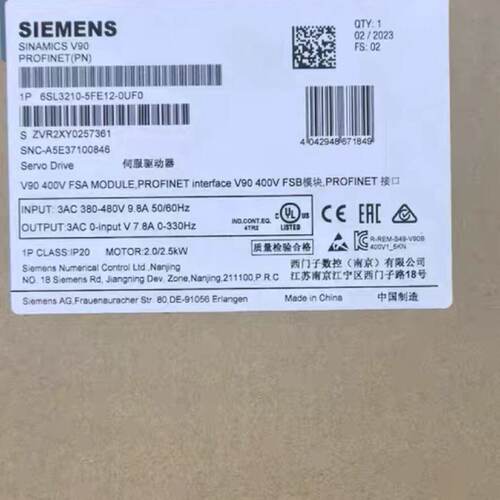 议价6Sl32105Fe120Uf0  Frequency Converter适用