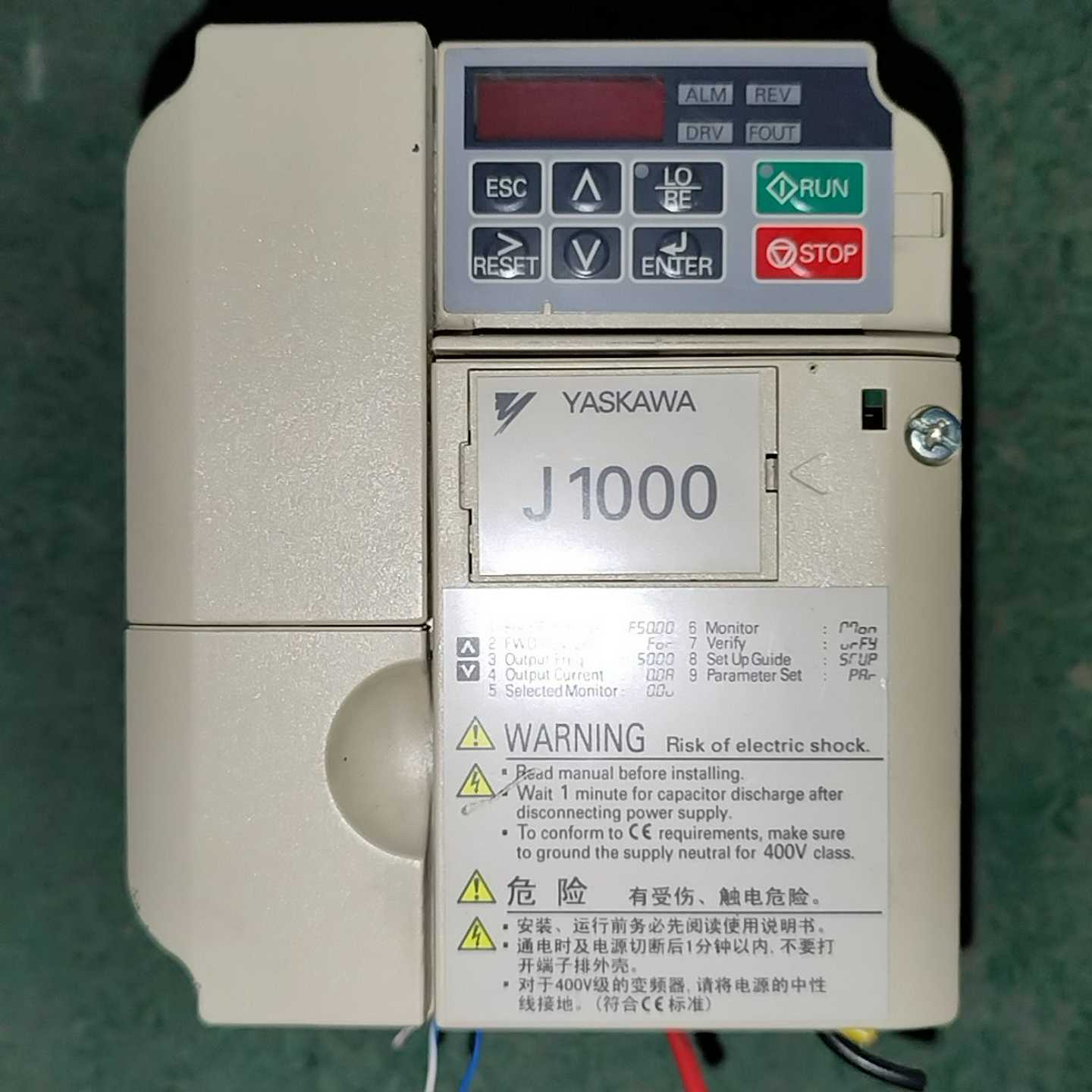 【议价】安川J1000变频器CIMR-JB4A0004BAA1.5适用