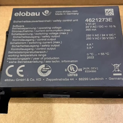 配件elobau安全继电器4621273E462121H1462121H5U议价