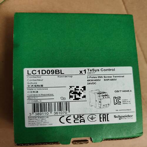 询价进口施耐德直流接触器LC1D09BL，进口印尼制造，LC1D