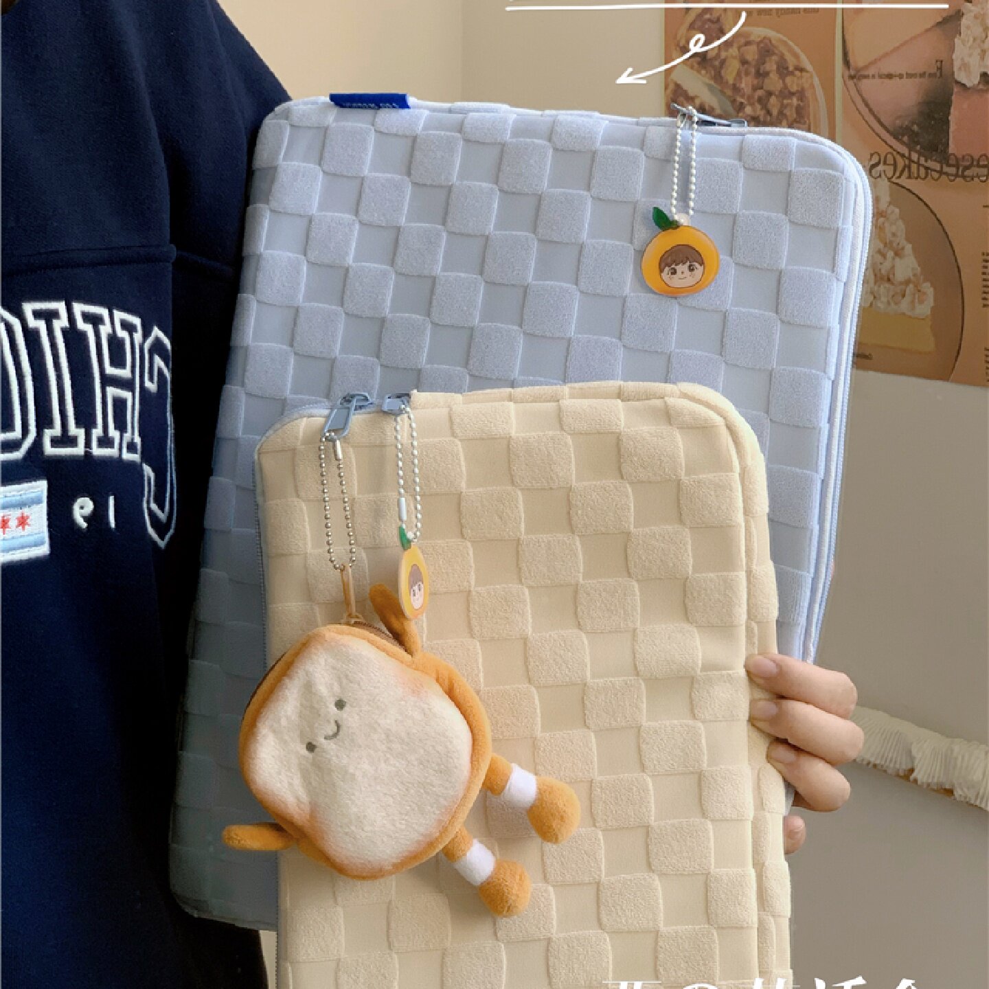 日系ins风高级秋冬Ipad收纳包保护套内胆包11寸14寸笔记本电脑包