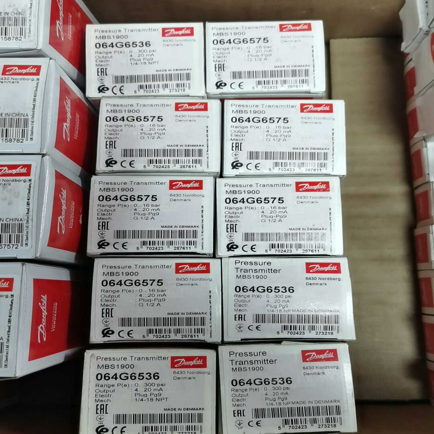 询价丹佛斯mbs1900压力传感器064G6536（3只）