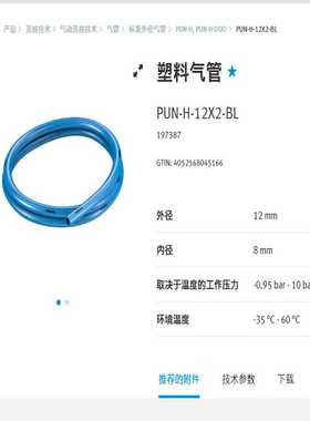 询价~FESTO197387PUN-H-12Ｘ2-BL