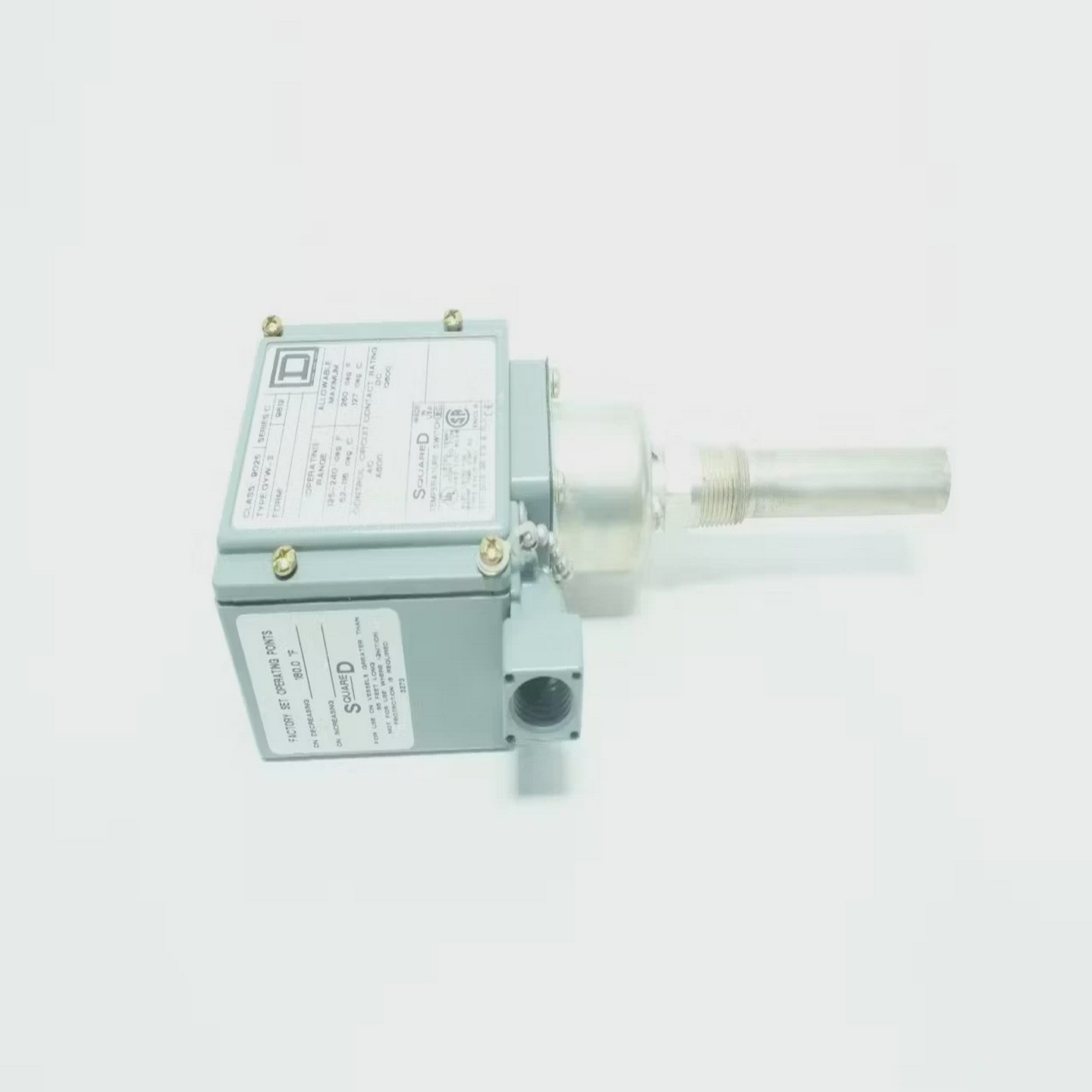 SquareD9025GYW-3温度开关125-240f600v-ac