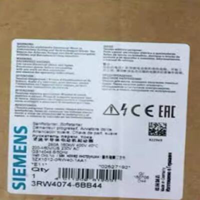 议价3RW4074-6BB44西门子软起动器S12280A160KW 3RW40746BB44现货