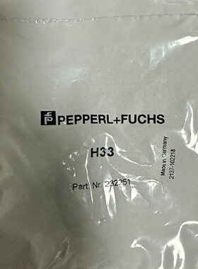 议价REF-H33倍加福矩形33.3*12.8mm感测器反射板 货号:232251全新