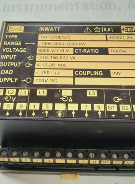Deif Tap210Dg3 110VDC Inwatt Wandler 403821.20