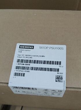 议价6EP1336-2BA10 SITOP PSU100S 20 A 调节型电源6EP13362BA10