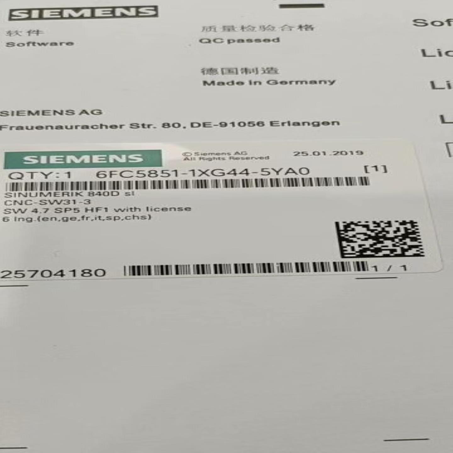 6FC5851-1XG41-6YA0未拆封现货现货，议价