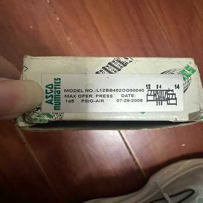 NUMATICS电磁阀L12BB452OG00040，L适用