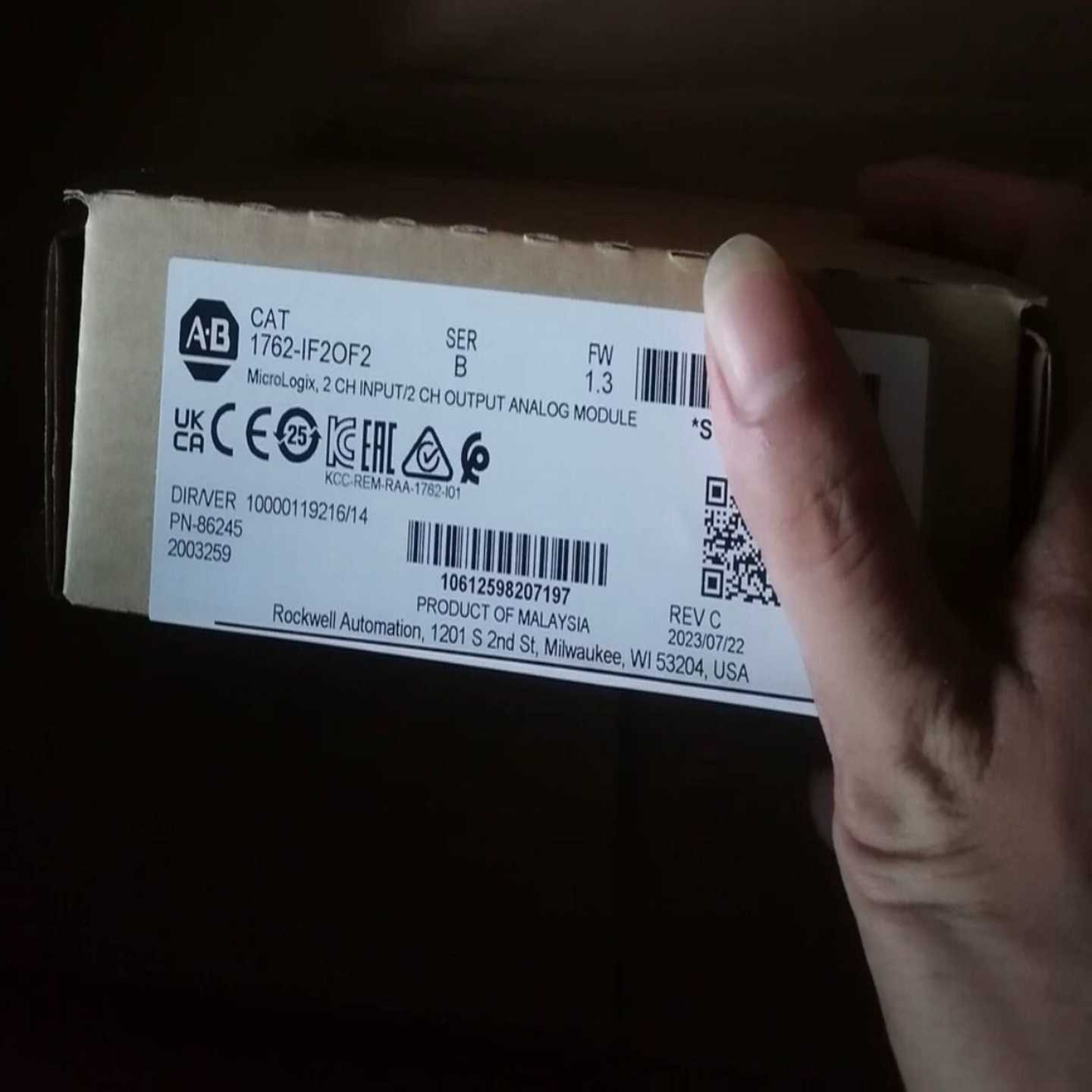 AB罗克韦尔1762-IF2OF2,美国正品模块MicroL