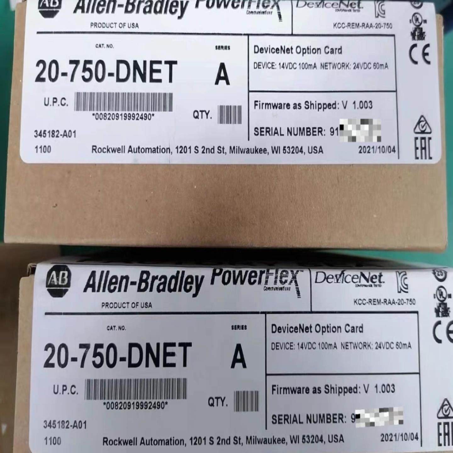 配件AB 罗克韦尔 全新原装 20-750-DNET议价