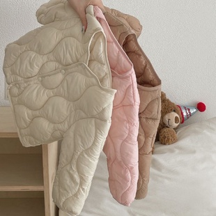 儿童轻薄羽绒棉服短款男女童宝宝棉袄秋冬新款中小童洋气外套潮