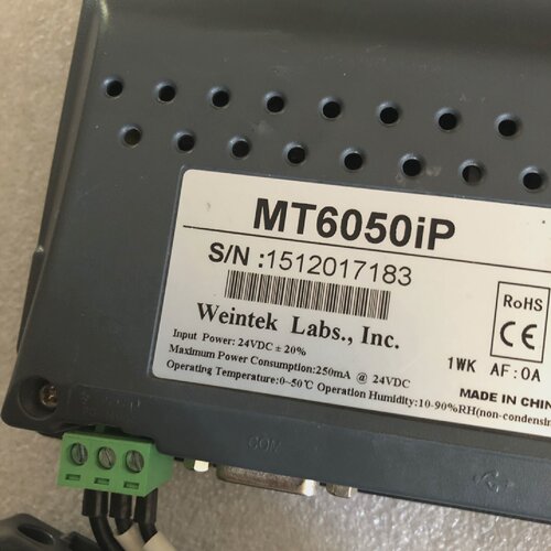 询-触摸屏MT6050iP实物