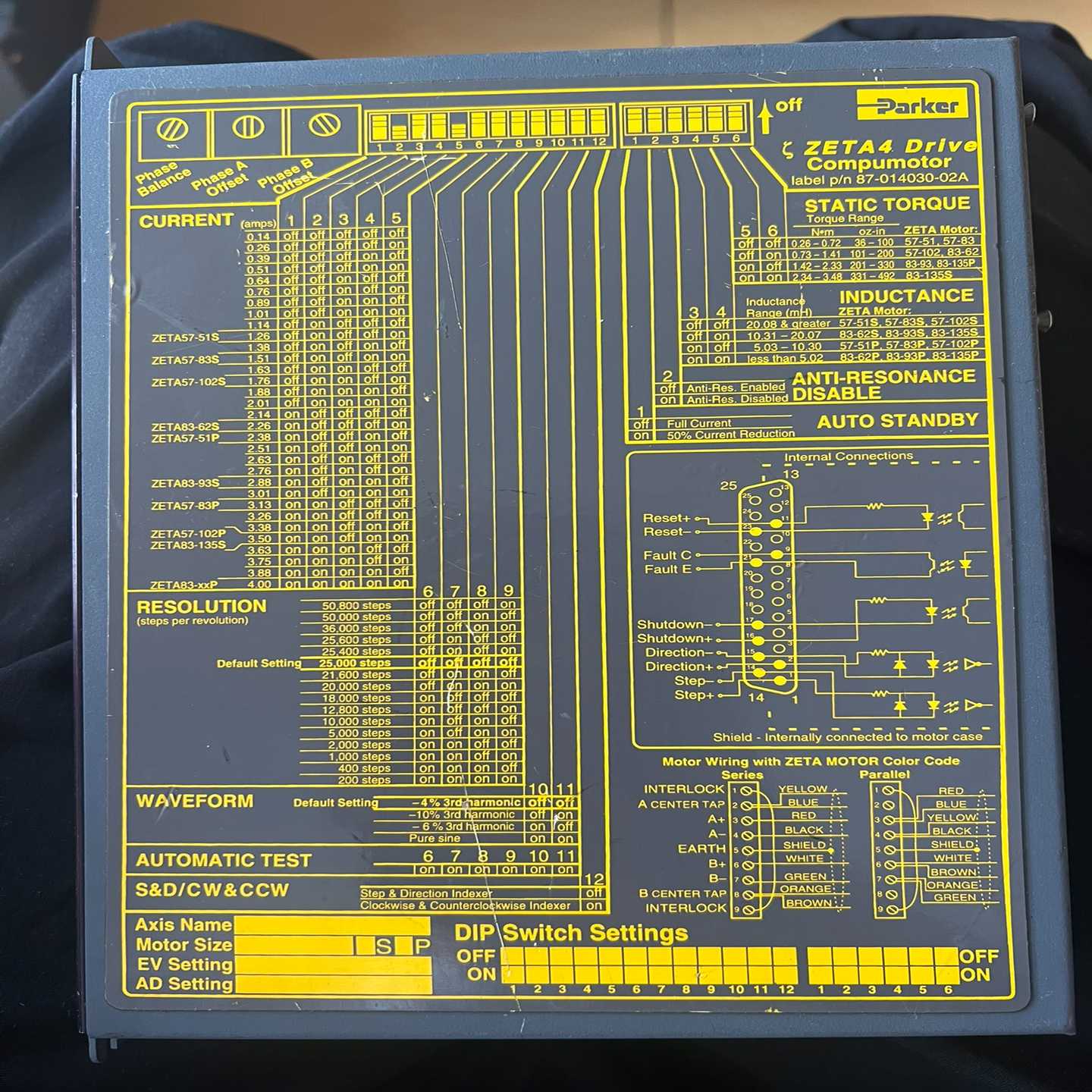【议价】：派克步进驱动器ZETA4适用