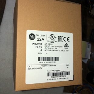配件AB变频器22A22B22DB012B017N104看议价