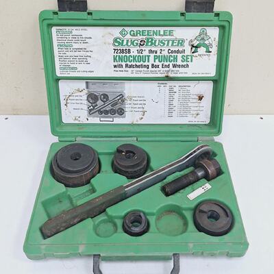 Slug Buster 7238SB Knockout Punch Set with Wrench Driver Gre