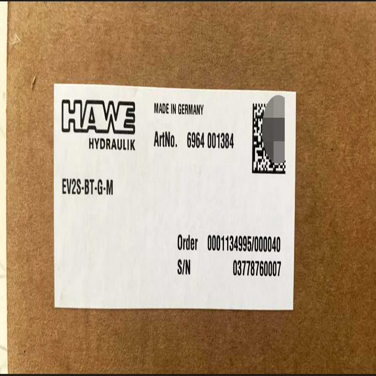 HAWE哈威放大器,EV2S-BT-G-M供应询价