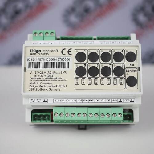DRGER MONITOR R G50770 MONITEUR DE GESTION DES GAZ  Garantie
