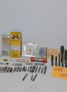 LargeLot(65Pcs)ofTaps,Reamers,VaryingSizes/Types