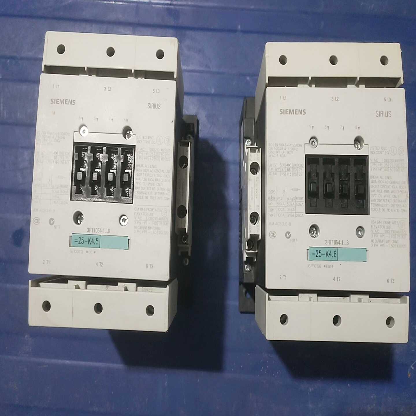 西门子3RT1054-1﹉6接触器拆机俩台，成色9成新。8--议价商品