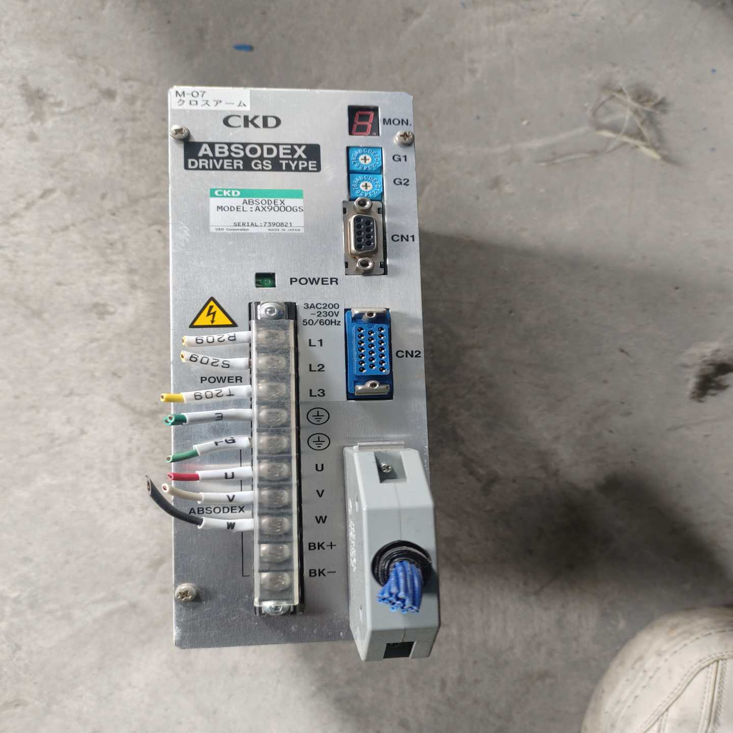 CKD伺服驱动器AX9000GS成色轻微使用痕迹，功能正常。--议价商品