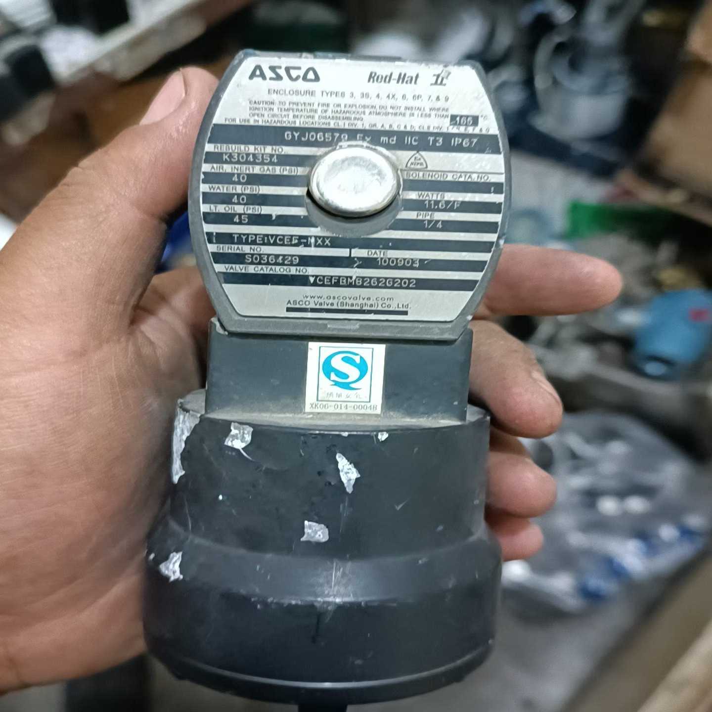 ASCO电磁阀VCEFBM8262G202【落红设备】