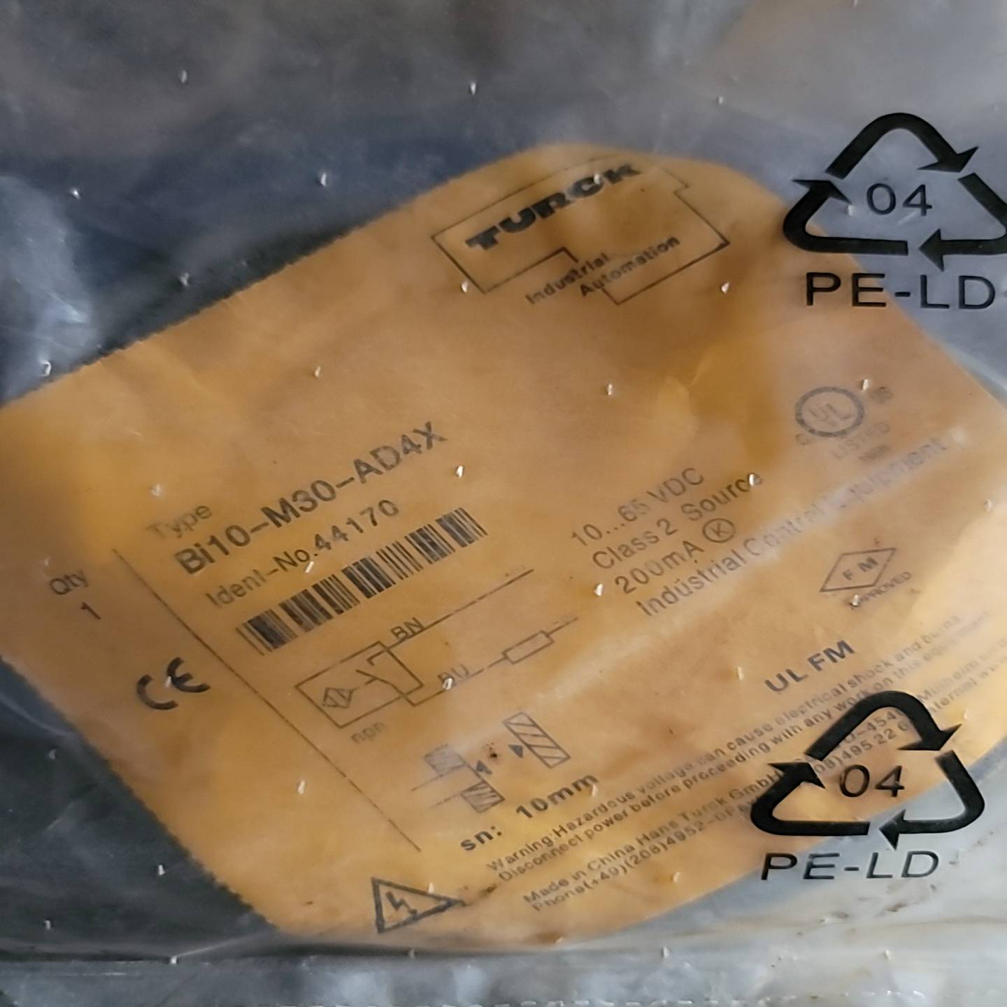 图尔克接近开关Bi10-M30-AD4X询价