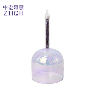 紫水晶透明手持水晶歌唱碗颂钵瑜伽愈合歌唱碗打击乐器