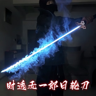 袖白雪武士刃死神木刀带鞘发光刀夜光带木刀日式带鞘cos玩具刀剑
