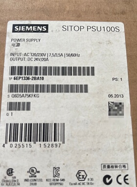 西门子电源6EP13362BA10全新未拆封议价