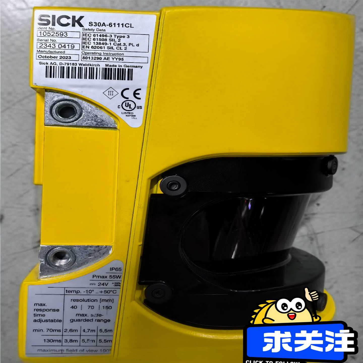 询价~99新SICK S30A-6111CL，一台